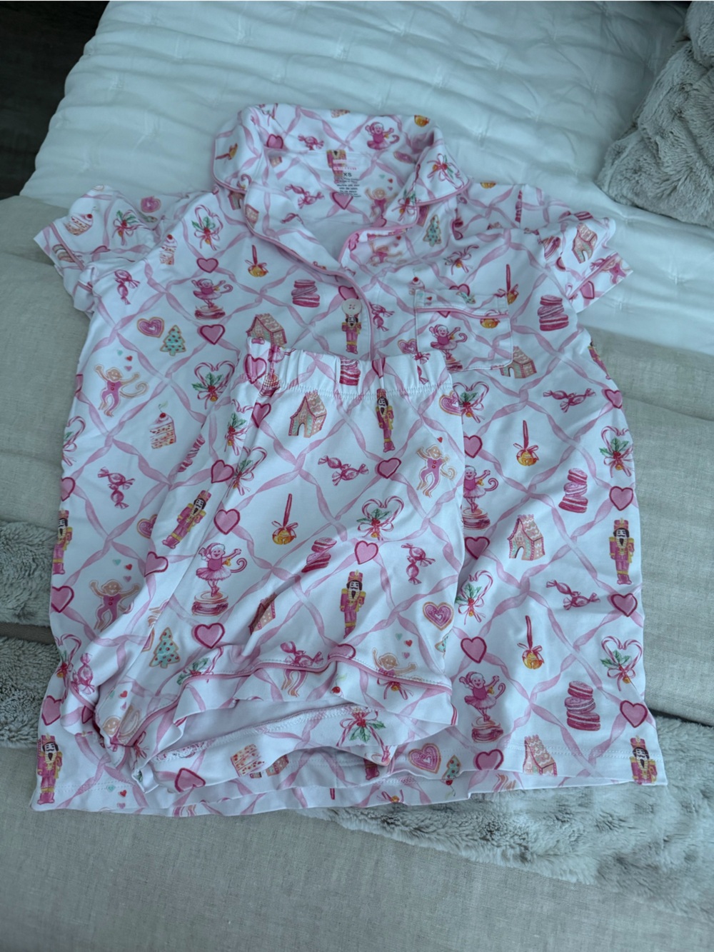 Roller Rabbit X Love Shack Fancy Sugarplum Polo Pajama Set - XS